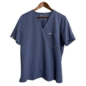 Figs Technical Collection Catarina scrub top womens XL blue uniform nurse FW1000